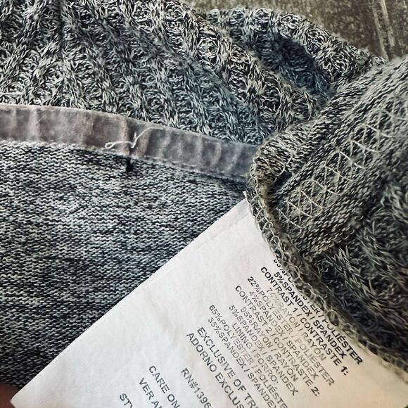 Soft Gray Knit Open Cardigan Sweater Shrug S - Picture 3 of 5